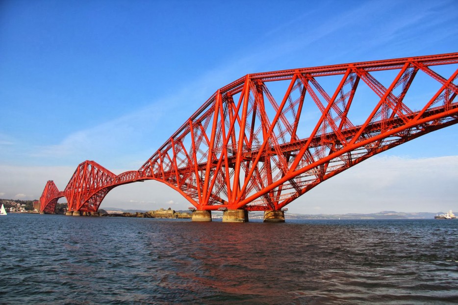 The Forth Bridge In Scotland