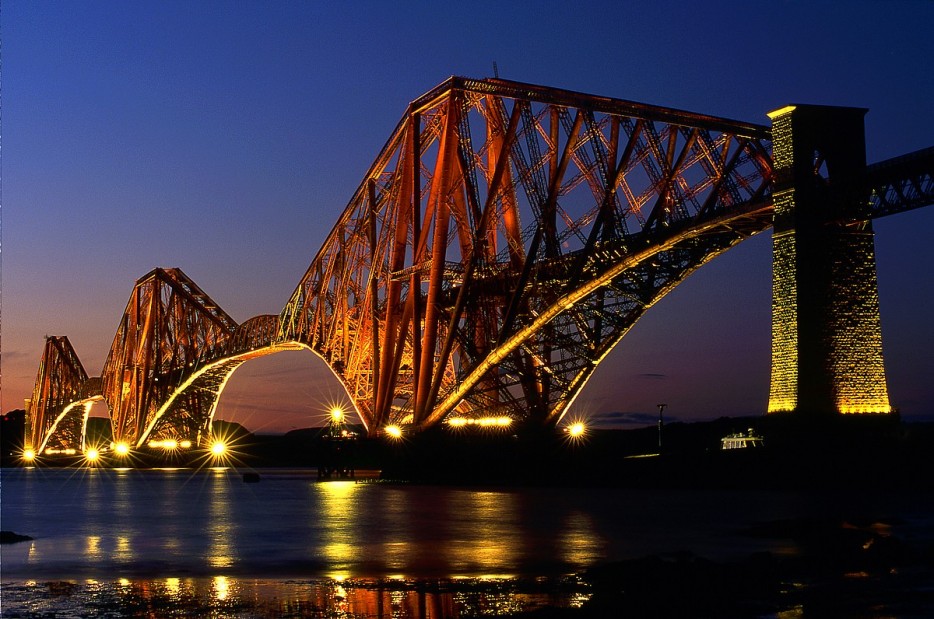 The Forth Bridge In Scotland
