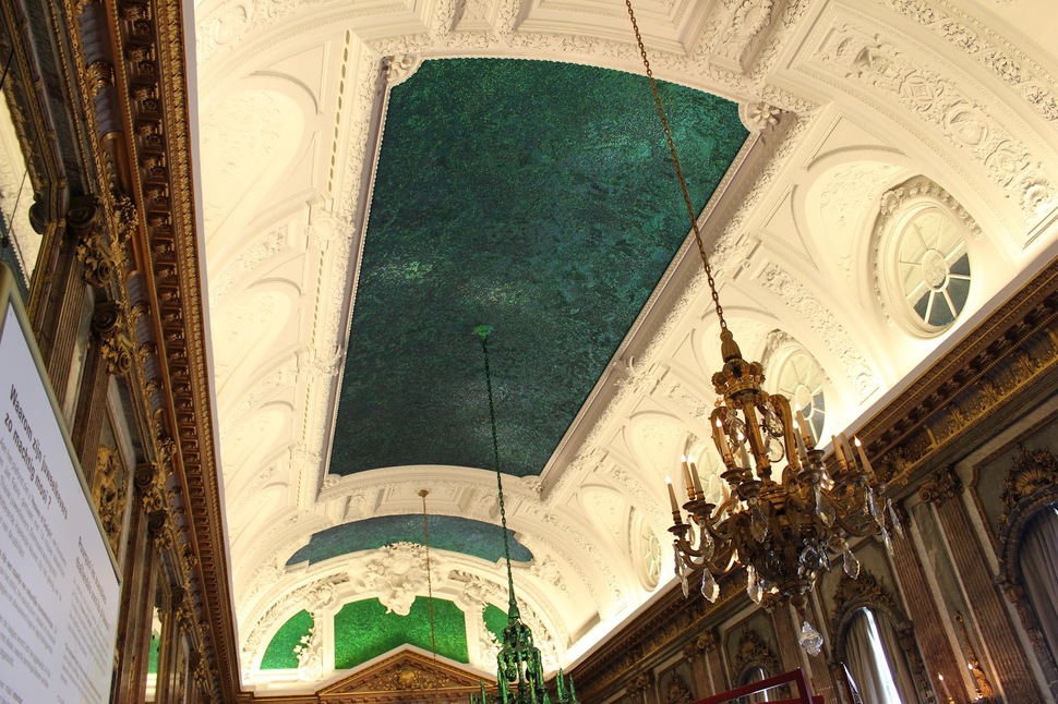 Mirror Room Of The Royal Palace In Brussels, Belgium (The Green Is Made From 1.6 Million Beetles)