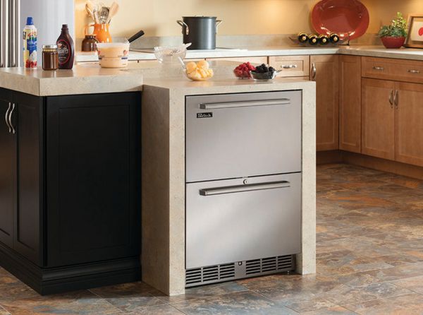 Dual Zone Freezer Refrigerator Drawers Under-Counter