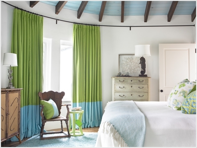 Two-Toned Color Blocked Drapes