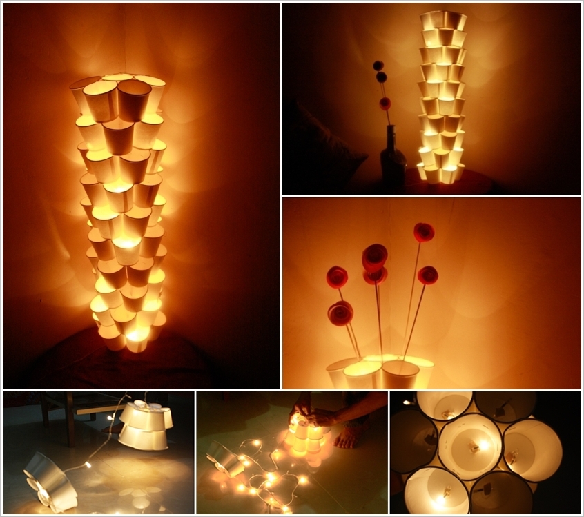 Paper Cup And LED String Lamp