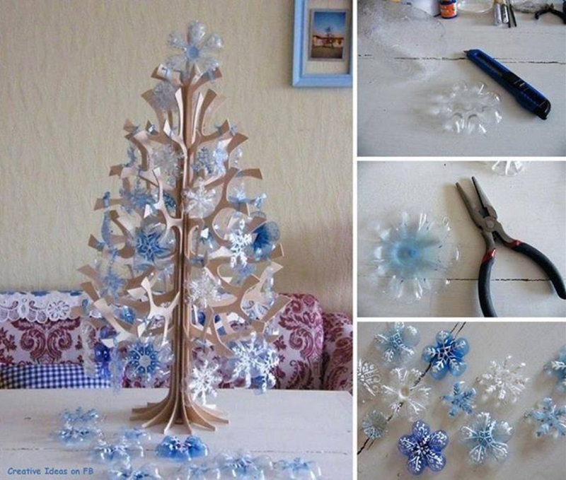 Christmas Tree Ornaments From Plastic Bottles