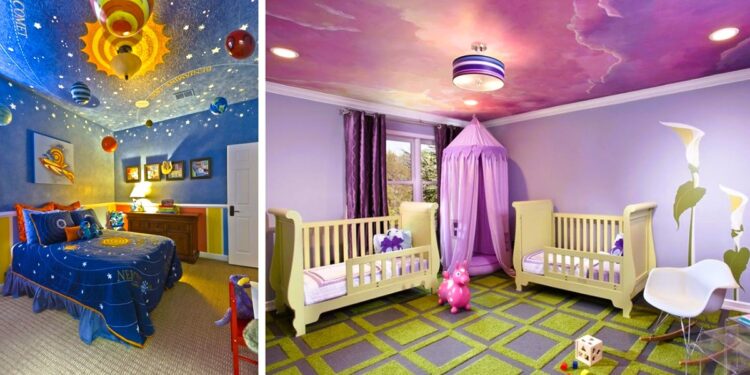 Cool Ceiling Designs That Turn Kids’ Bedrooms Into Fantasy Land