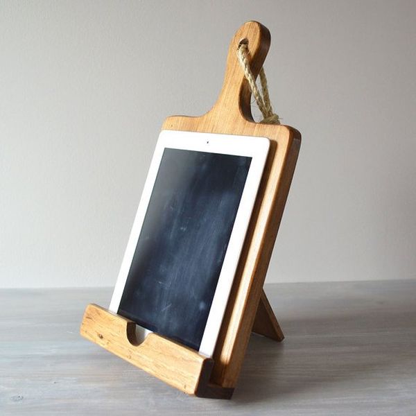 Wooden iPad Stand