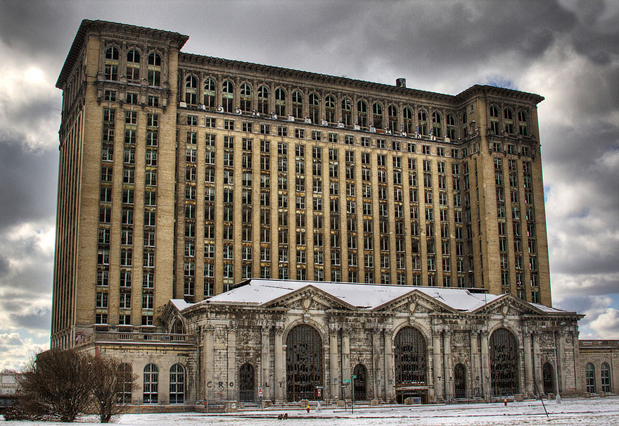 Michigan Central Station In Detroit, U.S.A.