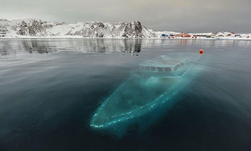 Sunken Yacht, Antarctica
