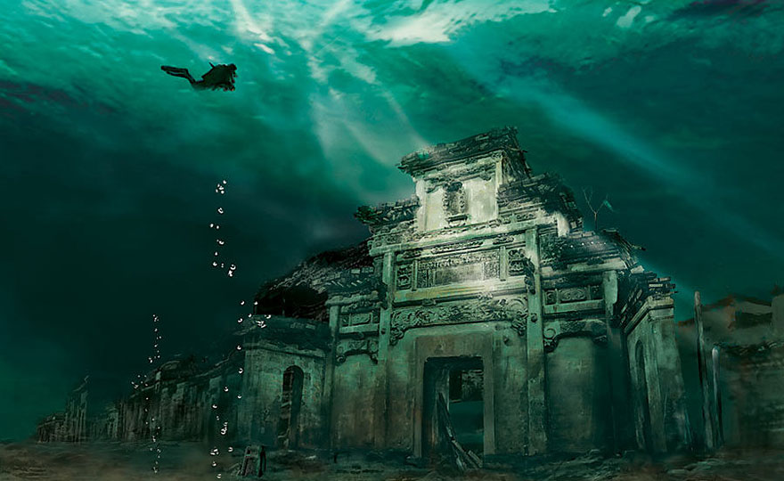 Underwater City In Shicheng, China