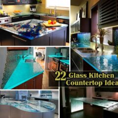 22 Modern and Stylish Glass Kitchen Countertop Ideas