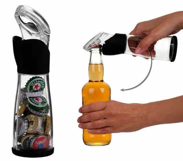 Easily Save And Collect Bottle Caps With This Crafty Bottle Opener.
