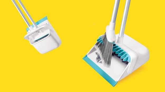 A Genius Dustpan That Keeps Dirt From Staying Stuck In The Broom.