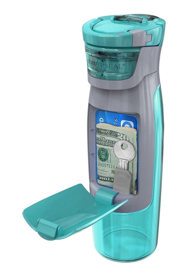 This Creative Water Bottle Wallet Makes Hiding And Carrying Your Money And Keys Easy.