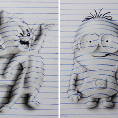 15-Year-Old Artist Creates Awesome 3D Notebook Drawings