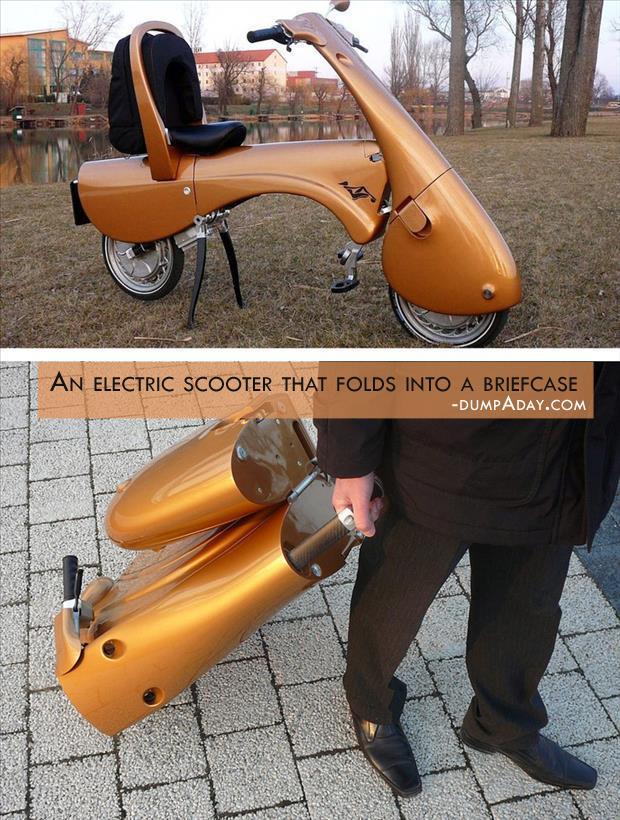 How About A Scooter That Folds Into A Briefcase?