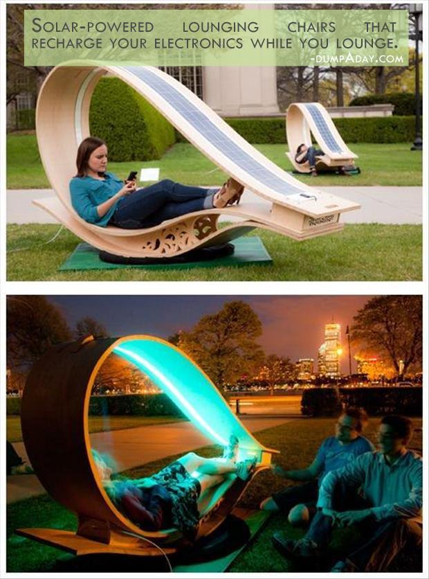 Solar Powered Lounging Chair