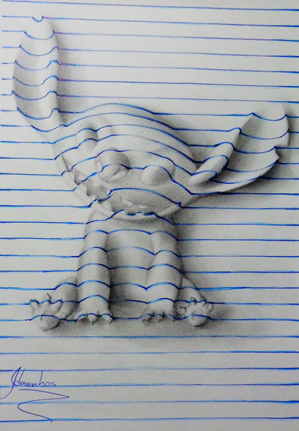 AD-3D-Lines-Notepad-Drawings-15-Years-Old-Joao-Carvalho-1