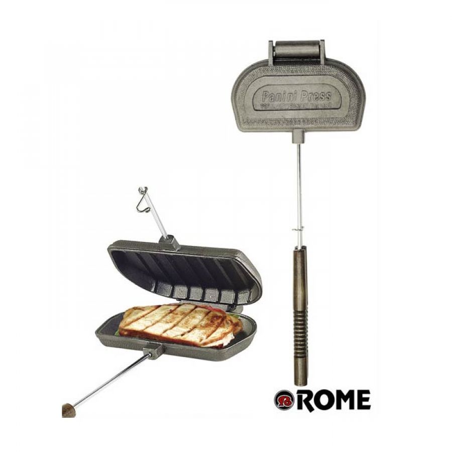 Make sandwiches with this campfire panini press.