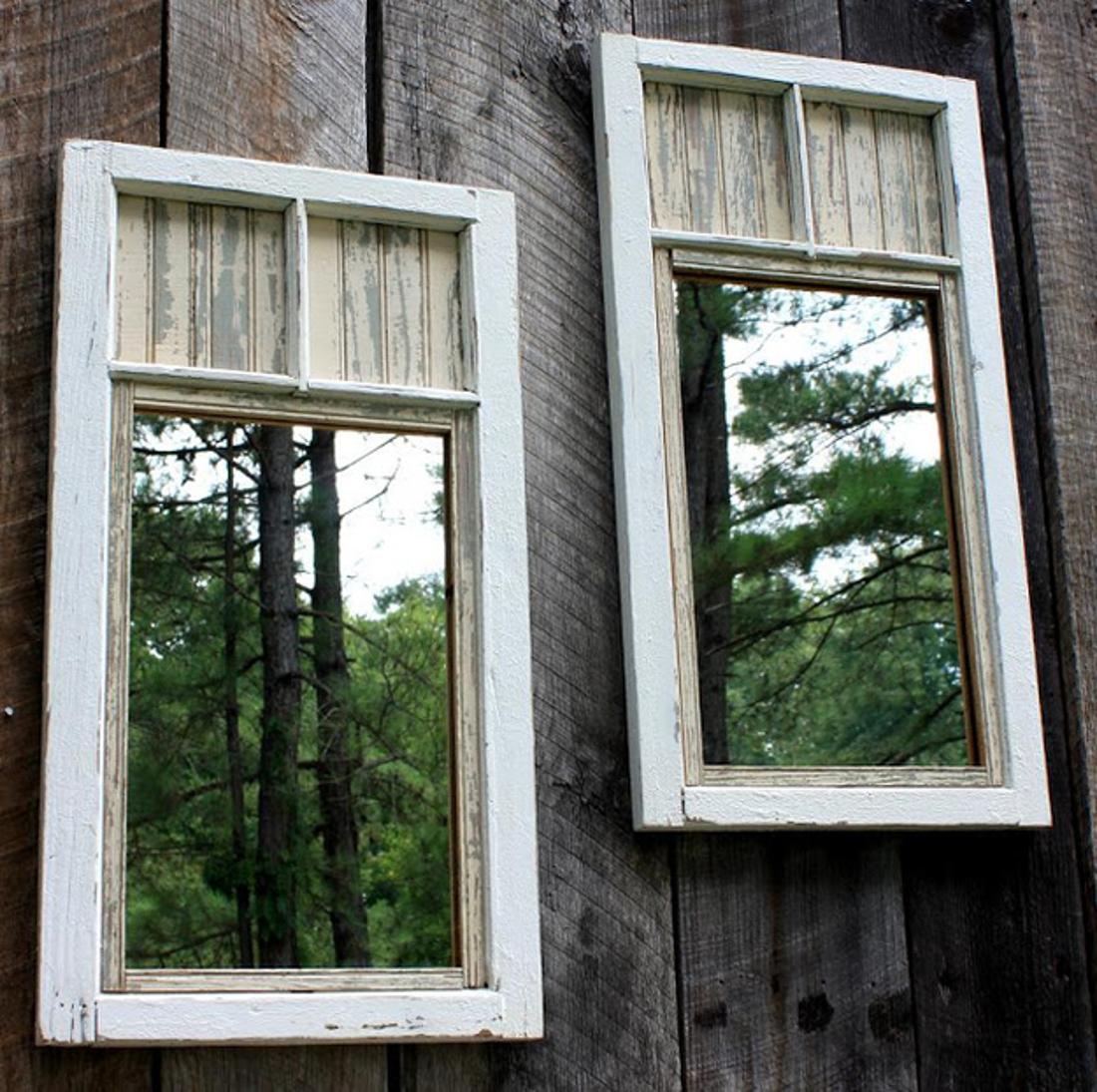 Put mirrors on your fence to make the yard look more prominent.