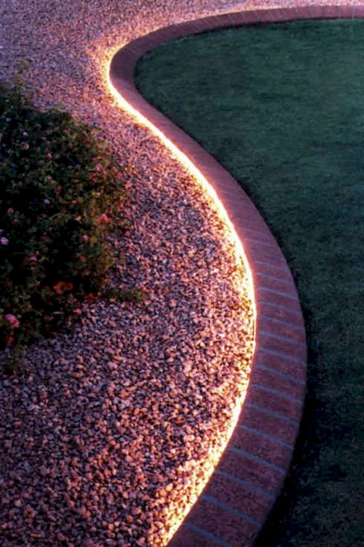 Use rope lighting to line your garden.