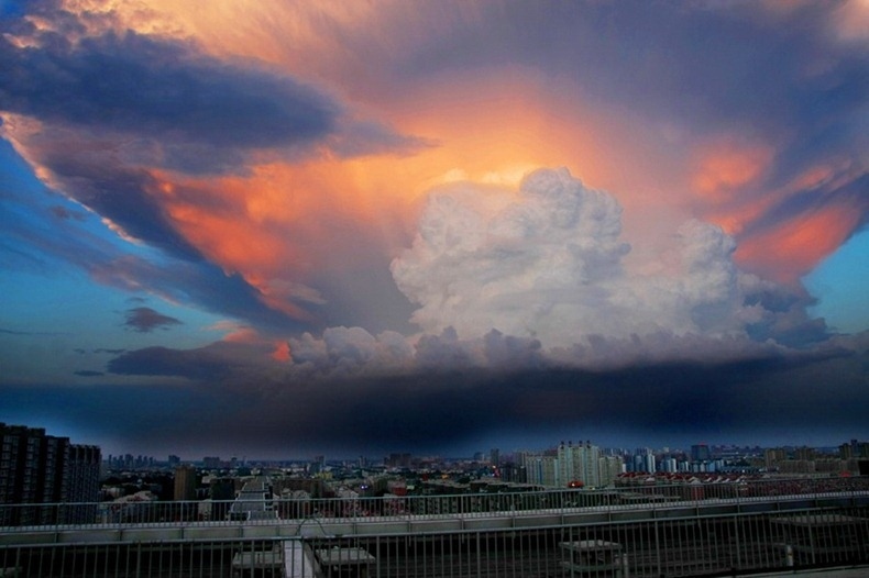 Giant clouds over Beijing.