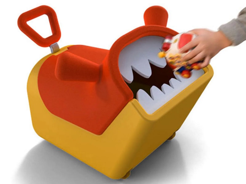 A Monster Toy Box That "Eats" Toys.