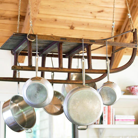 Hang Pots And Pans On The Ceiling