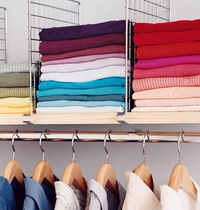 Use Divider Shelves To Store Sweaters