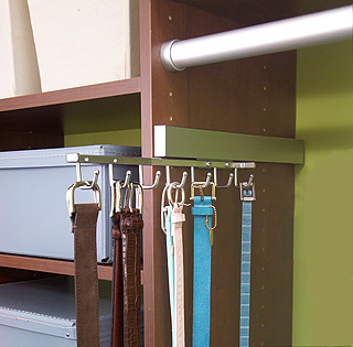 Hang Belts And Ties On A Sliding Rack