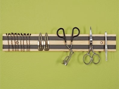 Use A Magnetic Rack To Store Hygiene Tools