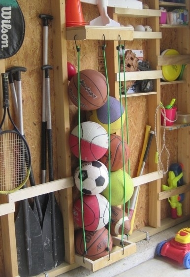 Use Cables To Store Balls