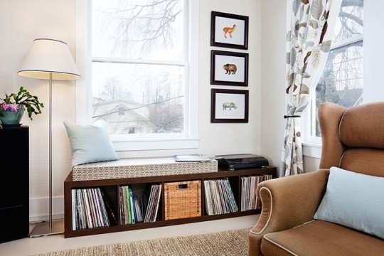Store Vinyl In A Bench Or Window Seat