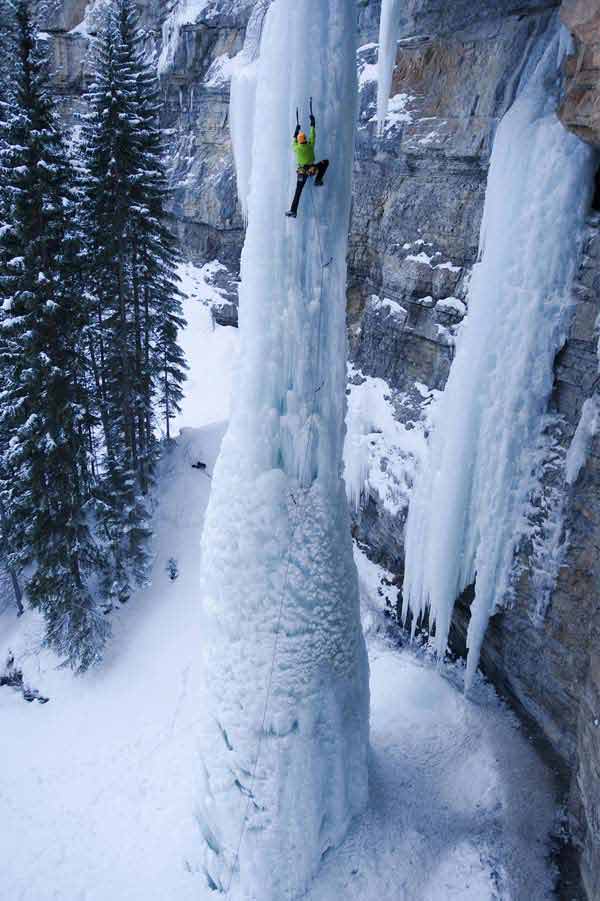 Ice Climbing - A Frozen Waterfall