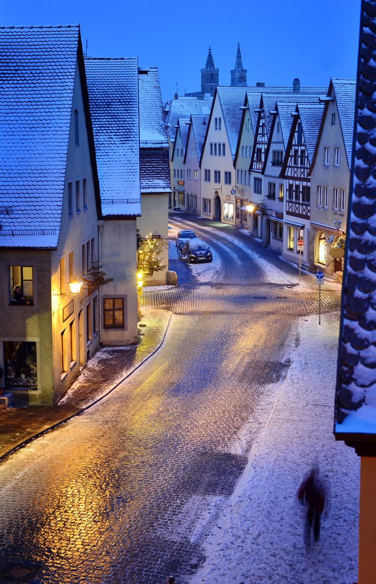 Snowy Rothenburg – Bavaria, Germany