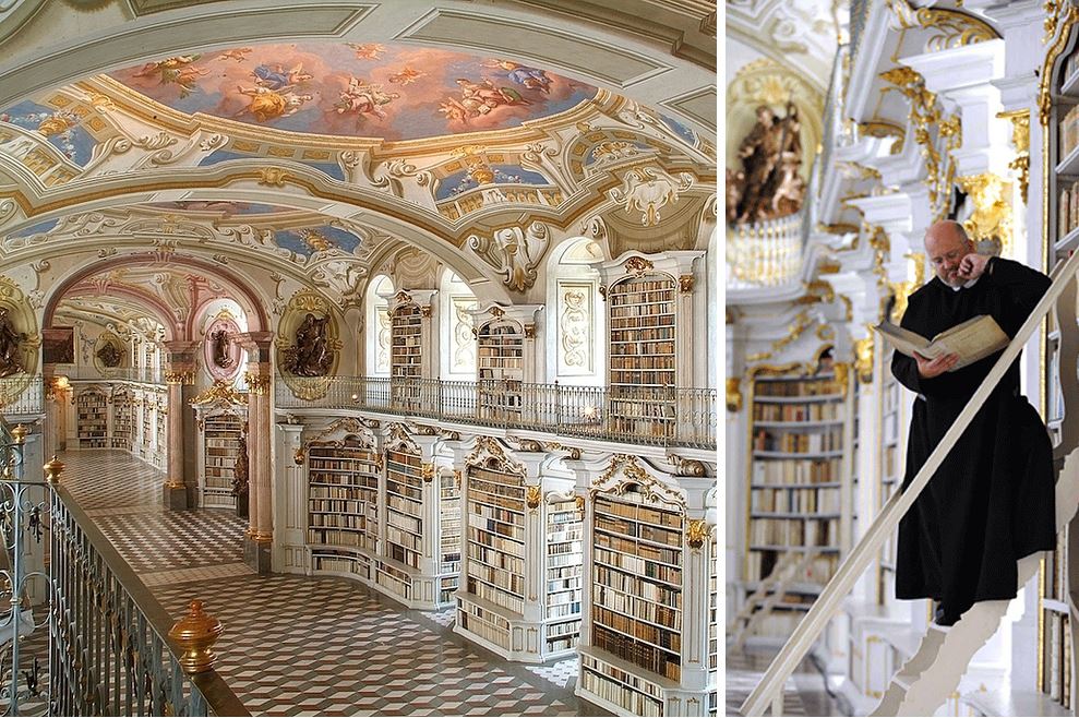 Library at the Benedictine Monastery of Admont — Admont, Austria