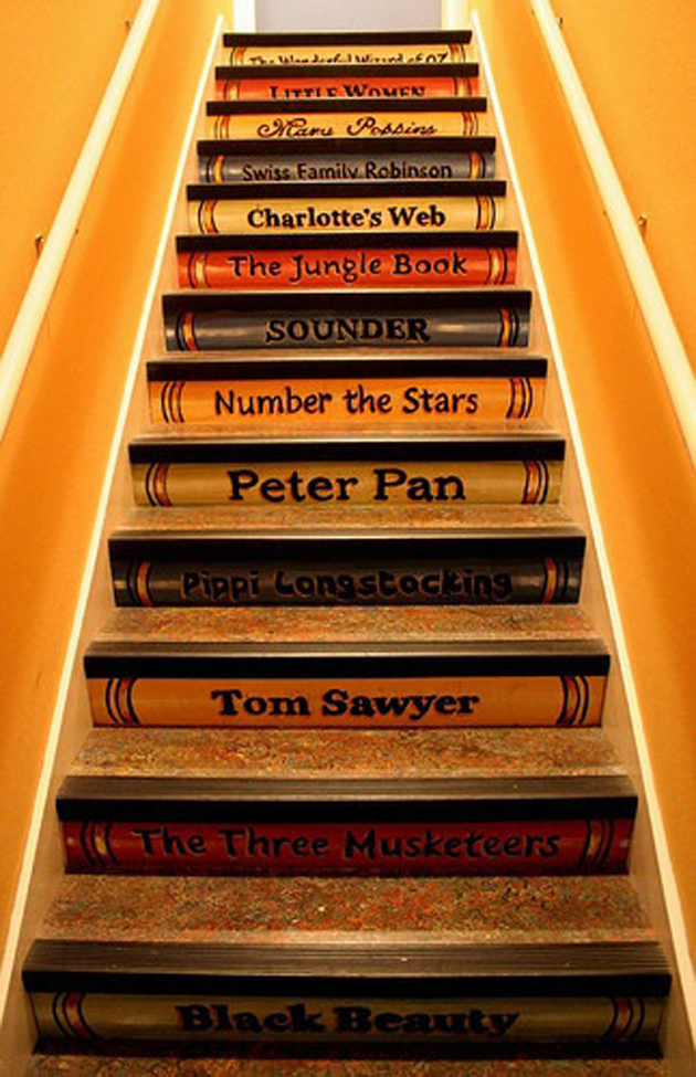 Book Stairs DIY Vinyl Decals by That Makes A Statement