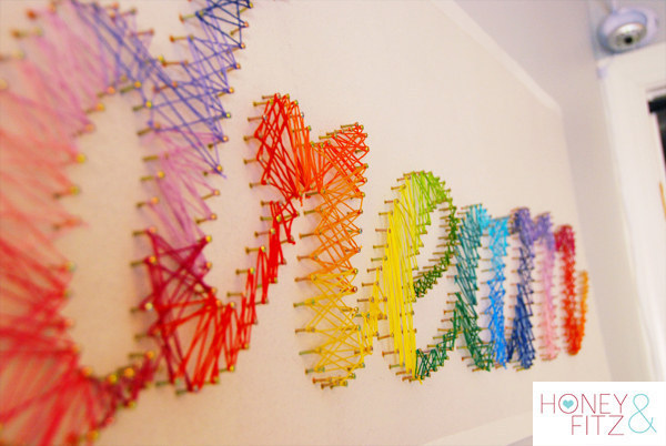 Create Amazing String Art To Add A Little Colorful Inspiration.