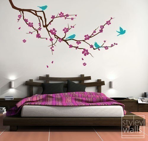 Add A Tree Branch Decal For A Spring Feel.