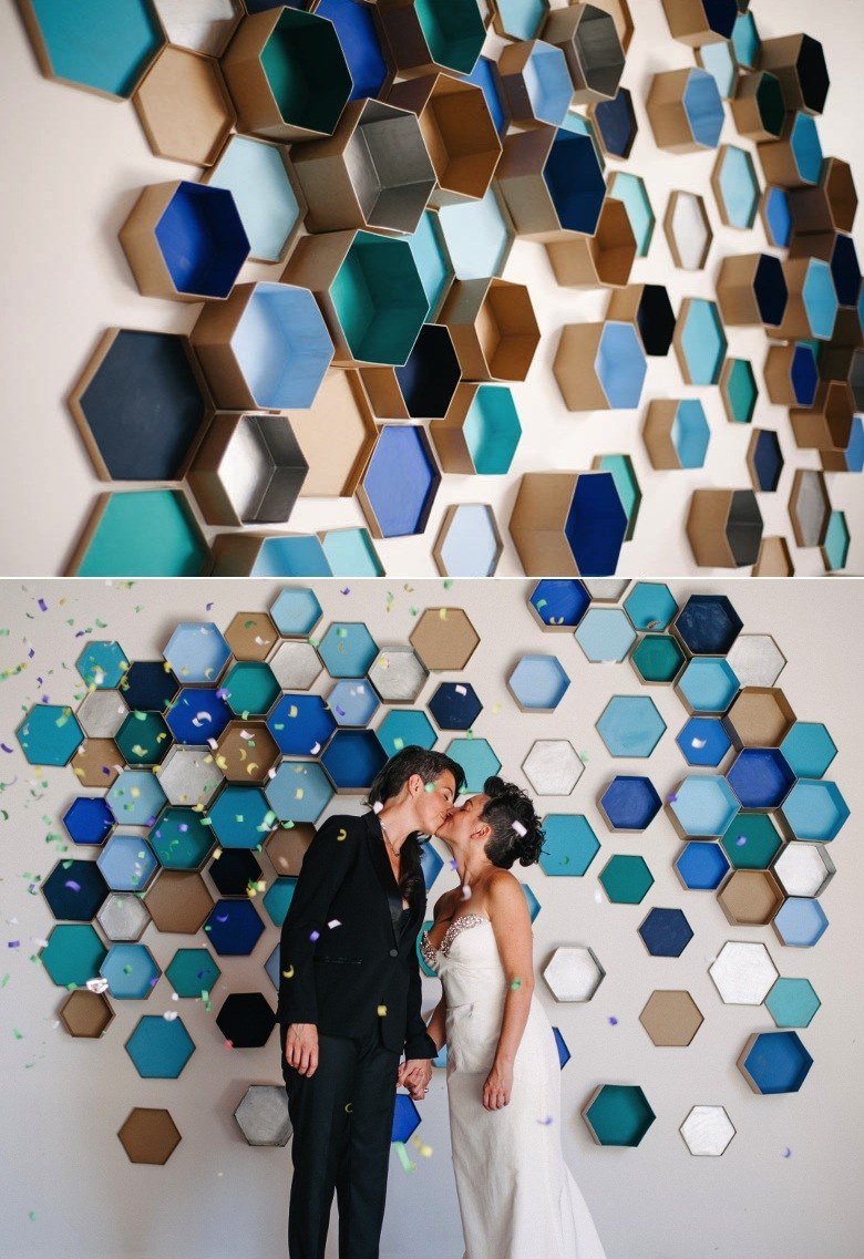 Create Geometric Wall Art With Hexagon Boxes.