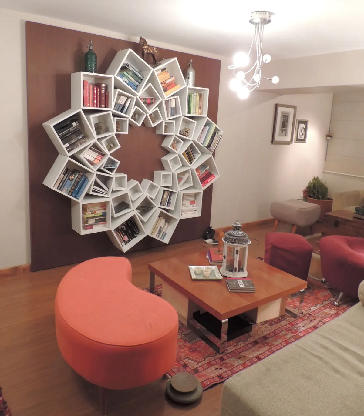 Use Multiple Items To Make A Different Kind Of Book Shelf.