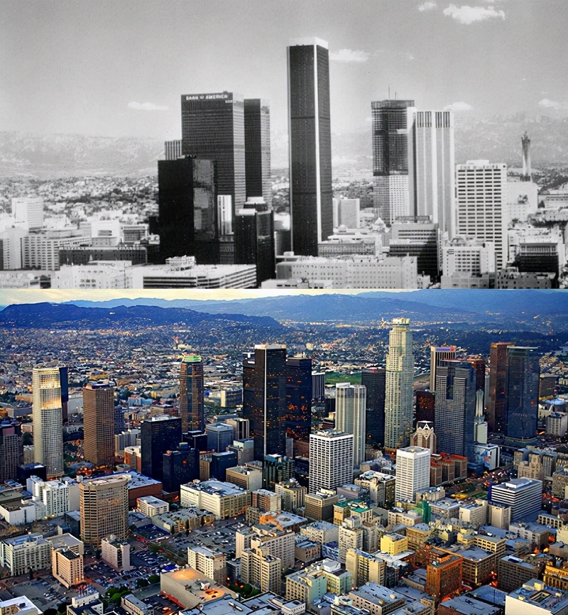 Los Angeles, USA (1970s Vs. Today)