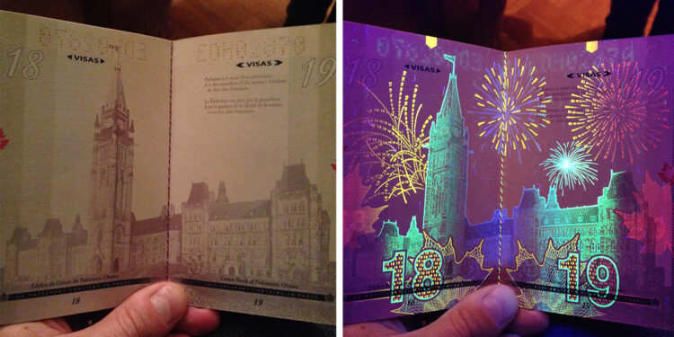 New-Canadian-Passport-UV-Light-Images