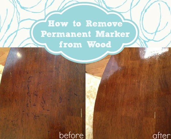 Get a permanent mark off the wood.