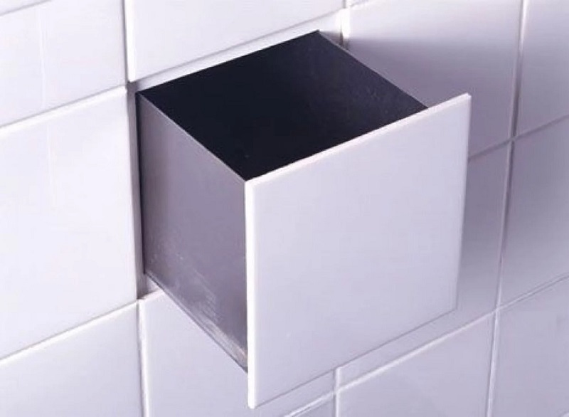Hidden Pop-up Tile Storage