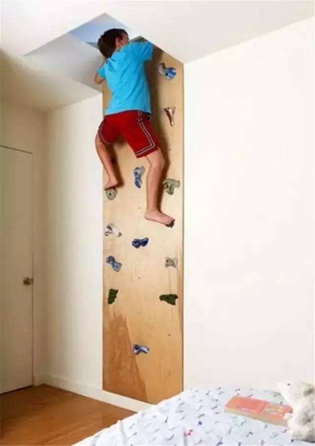 A Rock Climbing Wall That Leads To A Secret Room.
