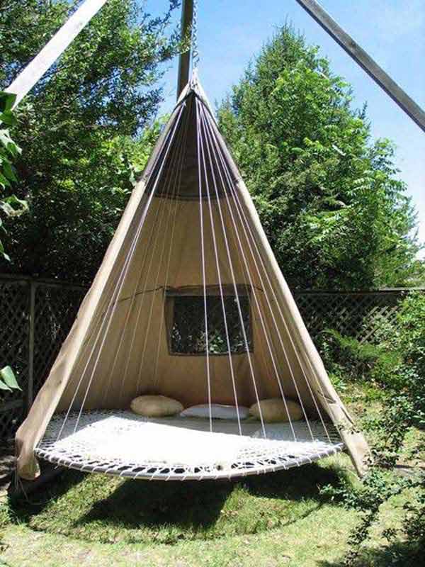 It's A Cross Between A Tree-House, A Hammock, A Tire Swing, And A Trampoline, Perfect For Your Kids.