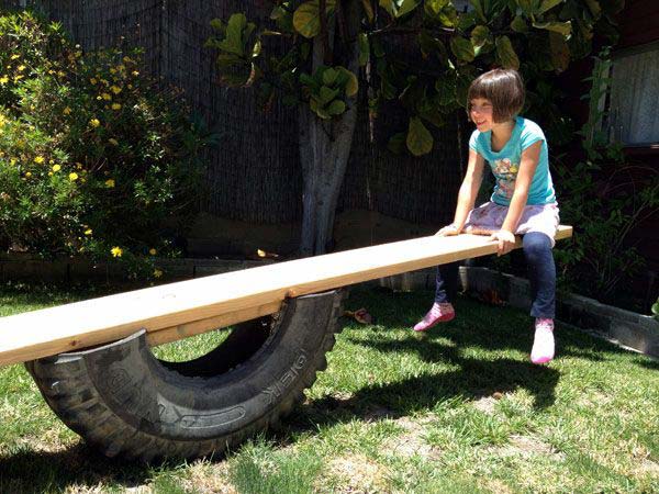 Build This Backyard Tire See Saw