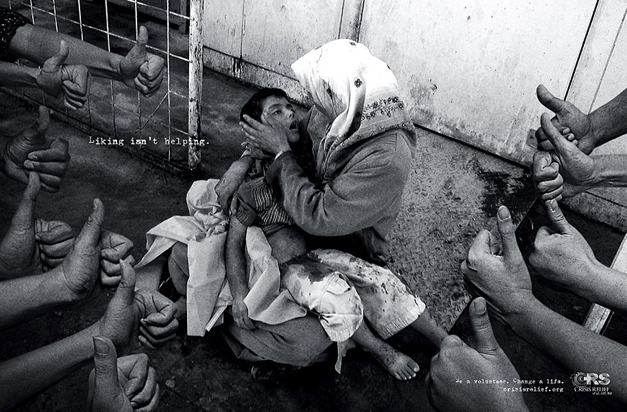 Liking Isn't Helping. Be A Volunteer. Change A Life