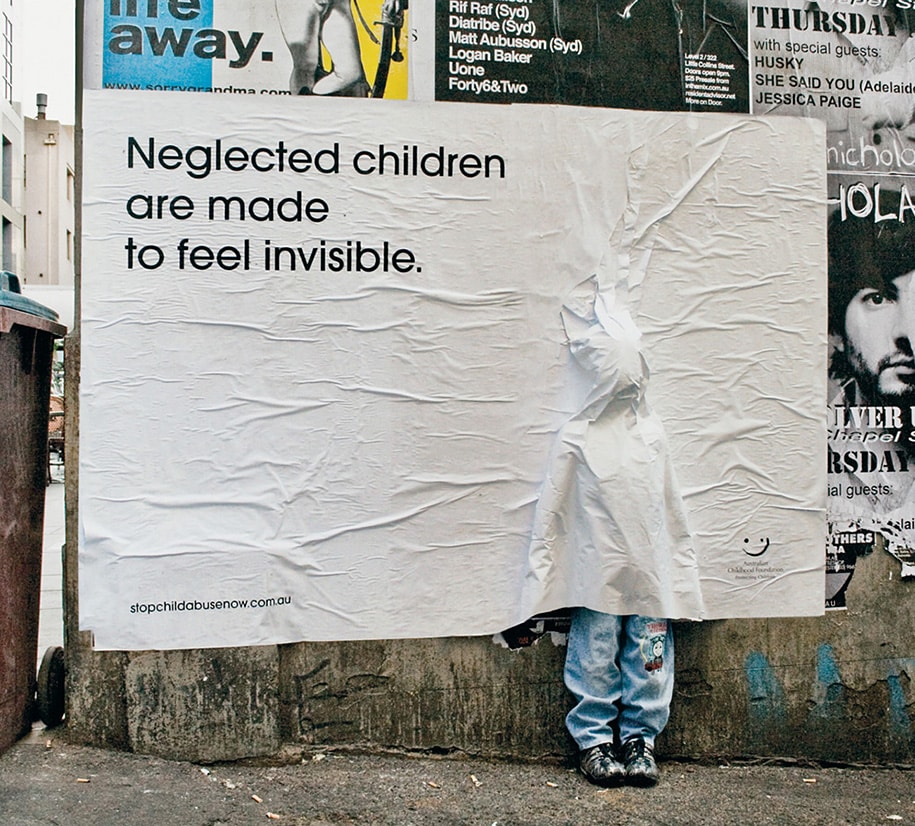 Neglected Children Are Made To Feel Invisible. Stop Child Abuse Now