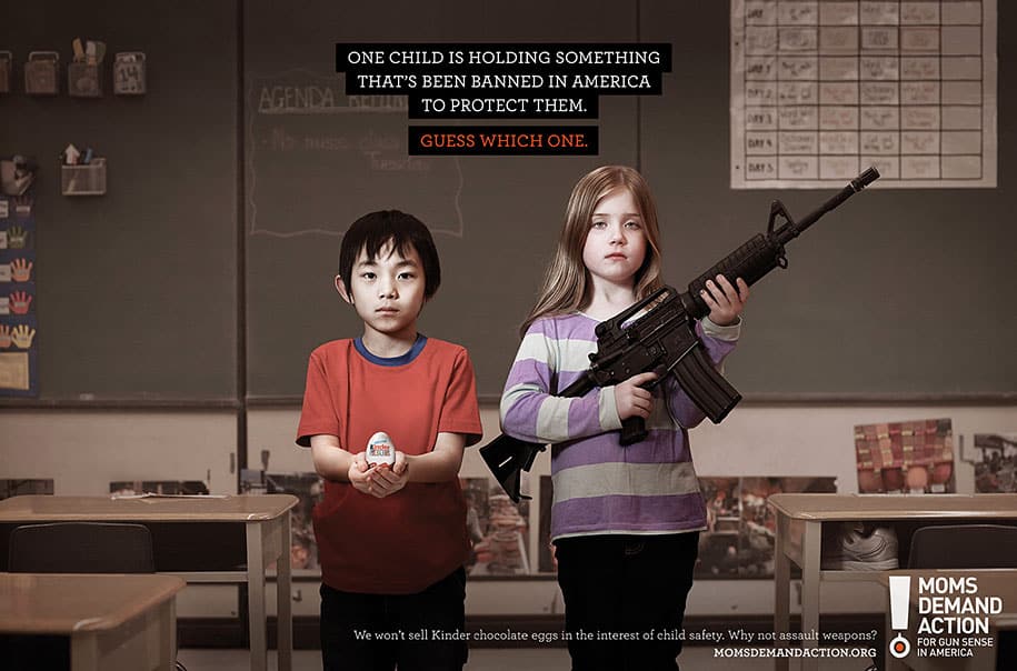 One Child Is Holding Something That's Been Banned In America To Protect Them. Guess Which One?