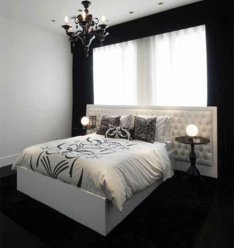 black-walls-bedroom-with-white-bed